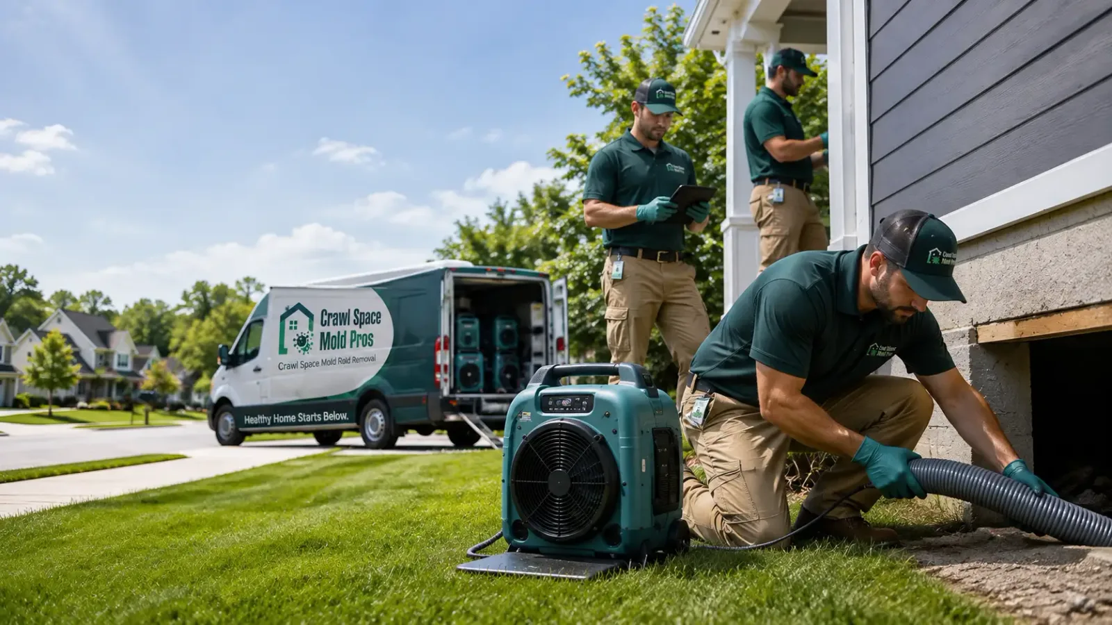 Crawl Space Mold Removal in Dowell, IL